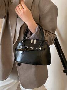 New Women's Bowling Tote Bag, Minimalist Design With Adjustable Shoulder Strap Design Crossbody Bag, High-End And Stylish Shell Bag, Daily Shopping And Commuting Bag For Commuting To Work, Casual Multi-Functional Zipper Closure Shoulder Bag, Suitable For Gifting Friends For Shopping, Dating, Business Trips, And Business