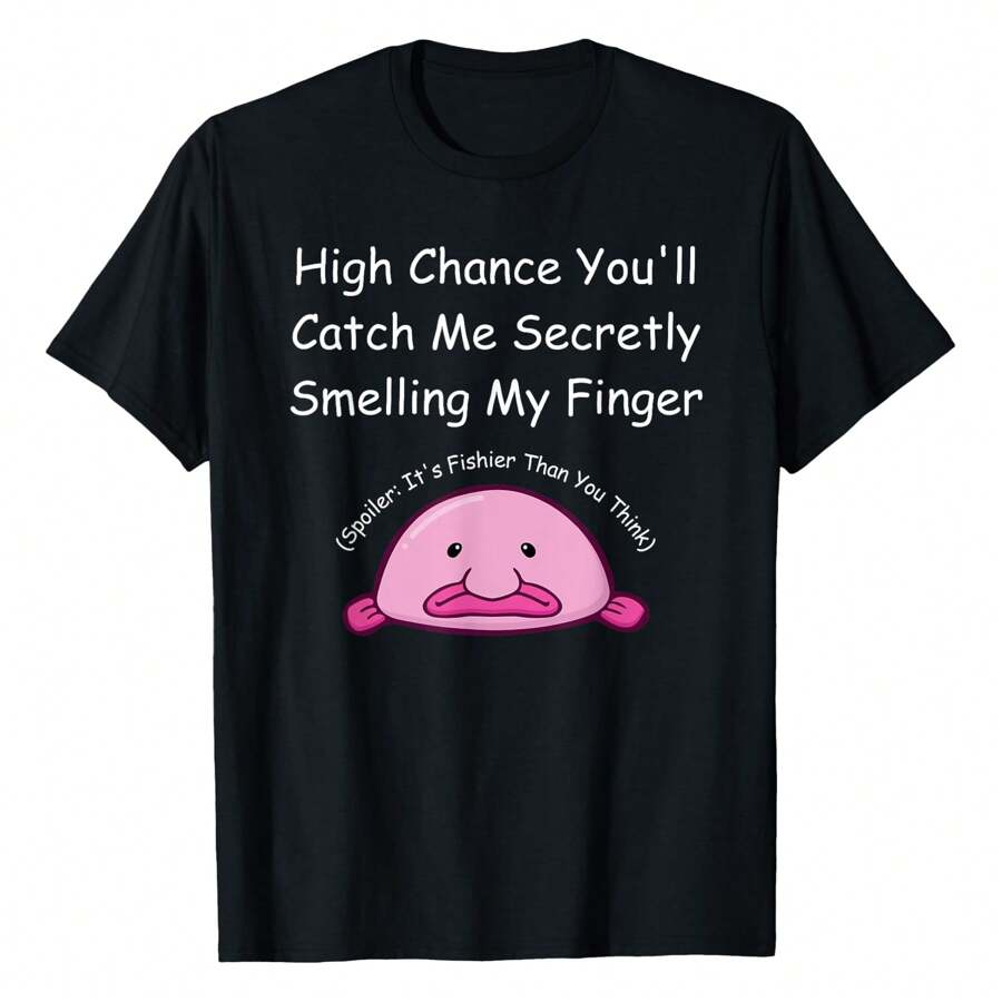 Inappropriate Funny Embarrassing T-Shirt Classic Funny T-Shirt For Both Men And Women - Black - View 1