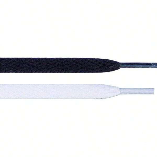4 Pairs Of 5/16" Flat Shoelaces For All Type Of Shoes - 黑白 - 查看 1