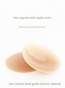 1Pair Reusable Invisible Silicone Nipple Cover Self Adhesive Breast Chest Bra Pasties Pad Mat Stickers Accessories Lift For Woman