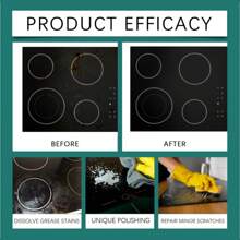 玻璃炉清洁抛光剂，家用厨房清洁电磁炉和陶瓷炉灶，去污（新旧版本随机发货）