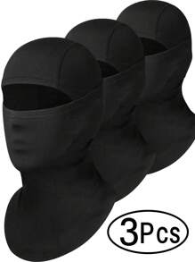 3 pièces Cagoule couvre-visage, masque de ski pour hommes femmes football, capuche légère pour soleil protecteur UV vélo