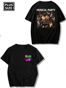 Spersonalizowana męska koszulka w dużym rozmiarze, wprowadź swój tekst/życzenia/zabawny tekst, prześlij zdjęcie ukochanej/najlepszego przyjaciela/zwierzaka/krajobrazu, spersonalizowana wiosenno-letnia czarna koszulka, walentynki, prezent świąteczny, prezent rocznicowy, firmowy strój team buildingowy, festiwal muzyczny, prezent dla niego, męska czarna koszulka z krótkim rękawem i okrągłym dekoltem, ozdoba na imprezę, stylowa, modna, hipsterska, na zamówienie, prosty kostium, skromna moda, minimalistyczny szyk, swobodny, niestandardowy, wyjątkowy, spersonalizowany, idealny prezent dla niego, rodziny, chłopaka, przyjaciół, dzieci