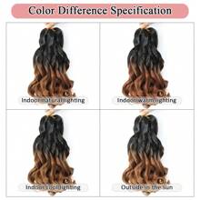 1 Pack French Curl Braiding Hair 12 Inch Pre Stretched Bouncy Curly Hair Easy Braid Crochet Hair Wavy Texture Synthetic Hair Extensions For 50g/Pack