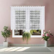 Elegant geborduurd deurgordijn – privacy blokkerend, ademend, zacht licht filterend, Boho Chic decoratieve raamvolant, keukenverdeler, ideaal voor woonkamer, slaapkamer, keuken, ruimteverdeler, 1 stuk (verkrijgbaar in 300*120cm en meer maten)