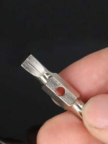 1pc Keychain Screwdriver Bit With Phillips And Flat Head Small Pocket EDC Tool Multi-Functional Keychain Repair Tool