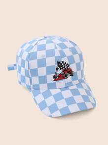 1pc Children's Embroidered Racing Car Baseball Cap, Sun Hat - 1PC - View 4