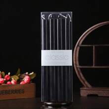 4pcs 2.2cm Diameter Straight Stem Candles, 25cm European Style Long Stem Candles For Home, Romantic Candlelight Dinner, Wedding, Birthday, Valentine's Day Decoration - Red, White, Black, Green, Yellow, Pink, Purple, Blue Gifts Graduation