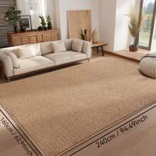 1pc, Wear-Resistant And Scratch-Resistant Pet Floor Mat, Sisal-Textured Living Room Carpet. Anti-Slip And Easy To Maintain, Suitable For Bedrooms Kitchens And Entrance Rug, And Ideal For Room Decoration