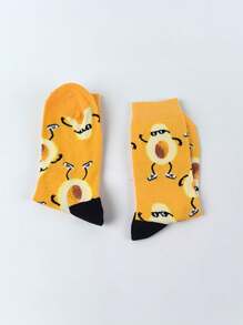 1 双酷炫太阳镜牛油果狂欢派对时尚男女中筒袜