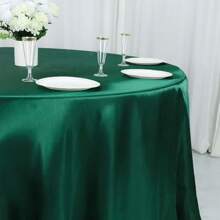 4 pezzi Tovaglia rotonda da 145 cm di colore verde oliva, morbida ed elegante, adatta per cucina, sala da pranzo, matrimoni, feste di compleanno