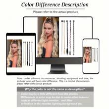 2 件装夹式盒装辫子接发 20 英寸混色高温合成纤维 适合女士和女孩 - 非常适合日常穿着和节日