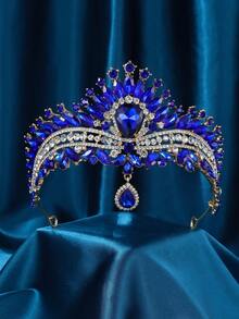 Women's Crystal Crown, Crystal Bubble Headpiece Bridal Royal Queen Headband Princess Tiara, Suitable For Bride Wedding, Ball, Birthday Party - Multicolor - View 14