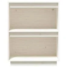 Armoire console Blanc 60x34x75 cm Bois de pin massif