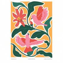 1 件现代波西米亚极简主义植物花卉艺术抽象海报印刷品墙壁艺术图片客厅家居装饰无框架 - 彩色 - 查看 69