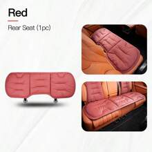 New Car Seat Cushion Luxury Leather Waist Back Support Pillow Breathable Non-Slip Driver Seat Pad Universal Lumbar Pillow