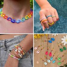3MM Bracelet Beads Kit For Jewelry Making, 5760/11520pcs Seed Beads Small Glass Beads 8/0 Rainbow Beads Set With Elastic String For Crafts
