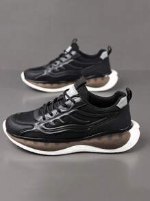 Men's Thick Sole Breathable Running Casual Sneakers, Suitable For Teens, Casual Or Outdoor Athletics, Vacation Travel, Graduation Gifts, Or Birthday Dress Accessories, All Season