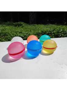 Wiederverwendbare Wasserbälle, selbstschließende nachfüllbare Wasserbälle, weiche magnetische Silikonwasserbälle, Wasserspielzeug, Wasserpark, Sommerfest (Farbe und Stil sind zufällig)