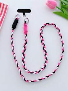 1 Stück bunte Handyhalter - lange Handyhalter-Anhänger, süßes Design, angenehmer Tragekomfort, Zufällige Farbe Metallkarabiner, ein Geschenk für Mutter, Familie, Freunde, Geburtstag, Urlaubshandy-Charm, Handykette