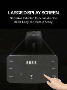 RAF Friteuză automată inteligentă de uz casnic cu capacitate de 4,7 litri, cu ecran tactil LED multifuncțional, poate fi utilizată pentru prăjit, cuptor electric, pui, cuptor cu microunde