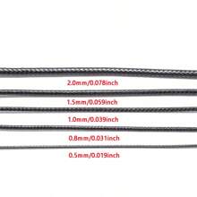 10m/Bag Black Wax Wire PU Leather Rope Rubber Rope Pendant Rope Necklace Rope Bracelet Rope Threading Bead Accessories - Cowhide Rope - View 5