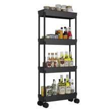 4 Tier Storage Cart - Black - View 6