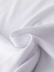 Whale Letter Print Women Short Sleeve T-Shirt, Chinese New Year, Lunar New Year, Year Of The Horse, Spring Festival, Happy New Year, Valentine's Day, Valentine's Day Gift - White - View 3