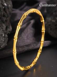 Camhanno 1/5精致时尚不锈钢铸造系列手链，代表高端时尚，适合日常使用/礼物 - 金色 - 查看 5