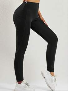 Pocketed Yoga Pants, Women Athletic Tights, Fitness Leggings For Outdoor & Yoga