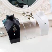 1 pièce/2 pièces/3 pièces Support d'affichage de bijoux en acrylique, boucles d'oreilles, bracelets, colliers, pendentifs et porte-bijoux, plusieurs couleurs disponibles