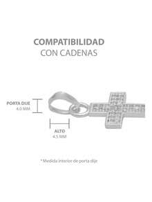 Cross Pendant Zirconia Baptism Woman Gift Silver 925 2.4 Cm - 白色 - 查看 6