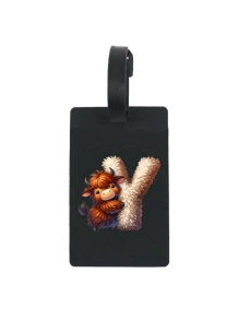 Animal Pattern Initials A-Z, First Letter Luggage Tag Pvc Luggage Tag, Fashionable Animal Design, First Letter Of Name, Carnival Cruise Luggage Tag Personalized Luggage Tag Cute Luggage Tag Id Card Address Card Boarding Pass Portable Luggage Tag Travel Enthusiasts Preferred Gift, Travel Luggage Tag,Baggage Tag,Suitcase Tag,Mother's Day, Best Gift For Travel Enthusiasts. - Black - View 17