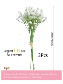 Set de 3/6/9 piezas de flores artificiales de Nomeolvides, estilo nórdico, flores falsas para decoración de dormitorio, sala de estar, comedor, hogar y jardín, decoración de boda, decoración de jarrón, decoración primaveral. Regalo de cumpleaños y graduación.