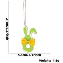 1pcsEaster Wooden Crafts Cartoon Rabbit Pendants Holiday Party Decorations Easter Rabbit Gifts Small Pendants
