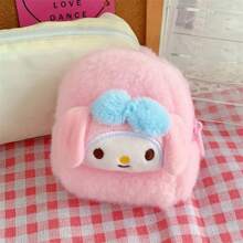 1pc Sanrio Hello Kitty Melody Kulomi Laurel Dog Pudding Dog Cute Cartoon Animal Delicate Wallet Soft Cute Plush Headphones Cover Data Line Lipstick Storage Bag Purse Wallet Purse Wallet Mini Wallet Coin Wallet