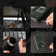 精密螺丝刀套装 128 合 1 SHARDEN 小型螺丝刀套装磁性维修工具套件适用于笔记本电脑、Iphone、手机、PC、MacBook、平板电脑、电脑、电子产品、眼镜、手表 - 灰色 - 查看 7