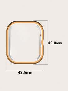 1pc Solid Color Electroplated TPU Full Body Shockproof Anti-Scratch Protective Case Compatible With Redmi Watch 4 - Redmi Watch 4 - View 5