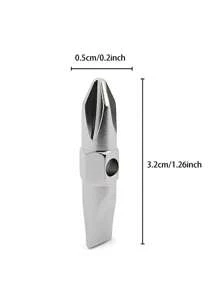 1pc Keychain Screwdriver Bit With Phillips And Flat Head Small Pocket EDC Tool Multi-Functional Keychain Repair Tool