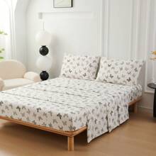 Set Biancheria da Letto in Microfibra 3/4 Pezzi – Lenzuola Matrimoniale, Singolo e Una Piazza – Morbido e Traspirante – Include Lenzuolo Sopra, Lenzuolo con Angoli e 1/2 Federe 50x80 cm – Perfetto per Camera da Letto, Casa, Hotel – Ottima Idea Regalo per Famiglia e Amici