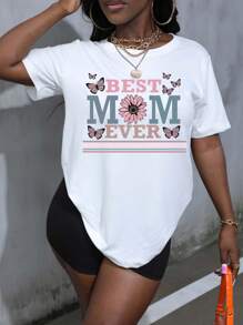 Happy Mother's Day Short Sleeve, Best Mom Tops, Gifts For Mom, Mother's Day T-Shirt - White - View 3