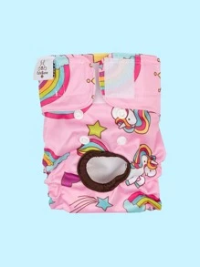 1pc Reusable Washable Dog Diapers Female Doggie Period Pants - Multicolor - View 11