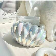 1pc Desktop High-End Velvet Shell Ceramic Tissue Box, New Simple Living Room Dining Table Ceramic Tissue Box Decor, Suitable For Bathroom, Living Room, Bedroom, Plush Texture Premium Tissue Box Money-Saving Guide, Home Decor Bedroom, Car Tissue, Wipes Container Travel, Ceramic Tissue Box, Tissue Box Square, Box For Tissue, Napkin Holder, Tissue Box Holder, Napkin Holder, Festival Family Gathering, Kitchen Dining Table DecorFor Home Kitchen Bedroom Living Room Dining Room, Home Decoration Accessories, Decorative Box,Women Wedding Gift,Summer Travel Holiday Festival Must-Have