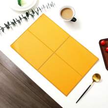Placemats met vierkant rasterpatroon, hittebestendig, oliebestendig, antislip, waterdicht, isolatie, geschikt voor huis-/hoteldecoratie, 4/6 stuks beschikbaar