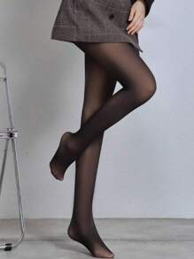 1 件装 150D 黑色半透明无脚紧身裤 - 时尚百搭裤袜，适合日常穿着 - 黑色 - 查看 6