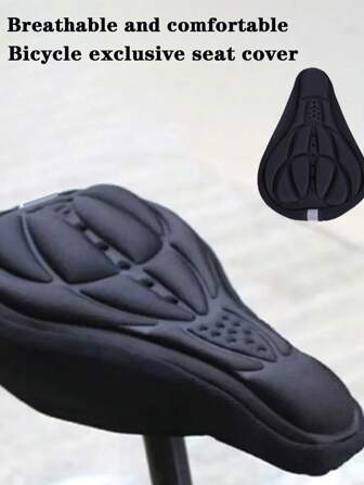 1pc Outdoor Cycling Sports Bicycle Saddle Cover, Silicone Foam Mountain Bike Seat Cushion