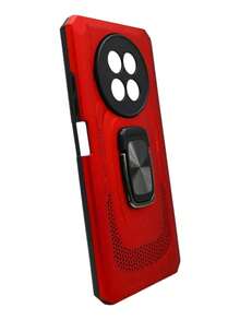 Realme 12 5g Case Camera Protector Case Rude Ring + Mica - 紅色 - 查看 3