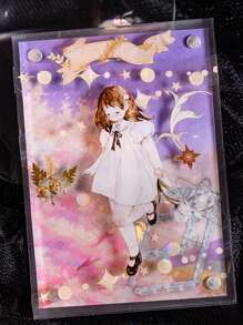 1 Rotolo di nastro adesivo in PET con la scritta "Buona giornata", serie sfumata e luminosa, tema luminoso per scrapbooking e decorazione