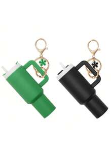 Juego de 1/2/3/5/8 piezas de llavero con mini vaso, lindos encantos con vaso para mujer para bolso, mochila, botella de agua mini - Estilo callejero, multicolor, accesorios del llavero, encantos para bolsos, vasos, 5/3/2/1 llaveros, accesorios para bolsos, encantos para bolsos de mano, caja de almacenamiento de lápiz labial, accesorios para bolsos, llavero de mini vaso, llavero de mini vaso para llavero o bálsamo labial, llavero lindo de vaso