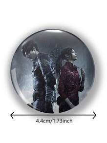 趣味图案纽扣徽章、青少年背包别针、帆布包装饰徽章、送给朋友、老师、父母、表兄弟的有趣礼物 - 彩色 - 查看 8